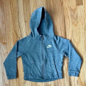 Nike kids tech fleece grey Zip-Up Hoodie size 5-6y